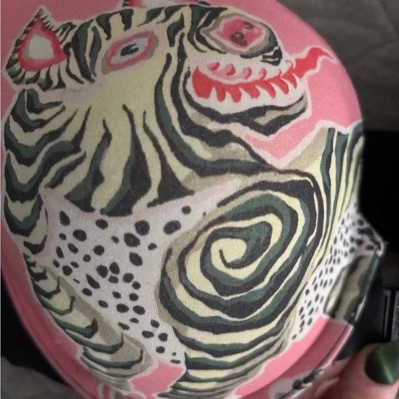 SPANX Limited Edition Pink and Black Artistic Bra-llelujah! Full Coverage Bra - Picture 3 of 8